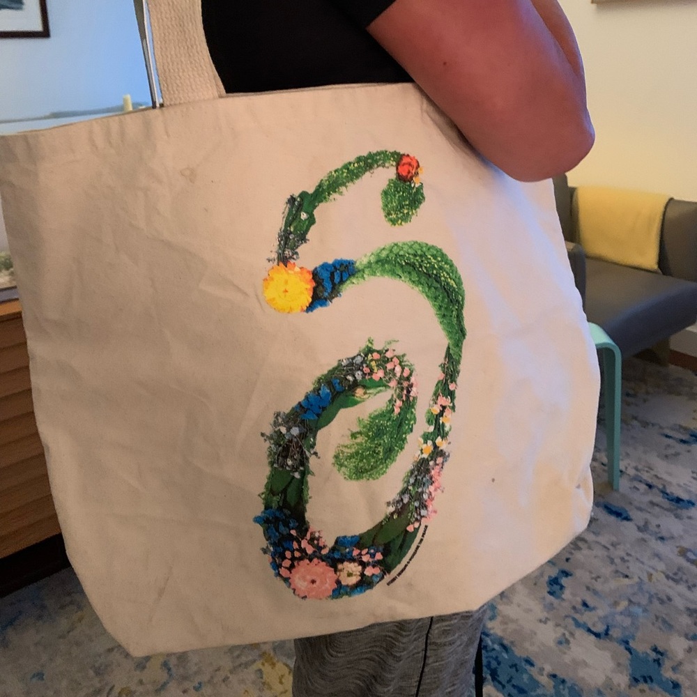 Stussy Floral Canvas Tote Bag